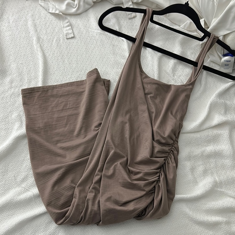 Taupe Tank Dress (Midi)
